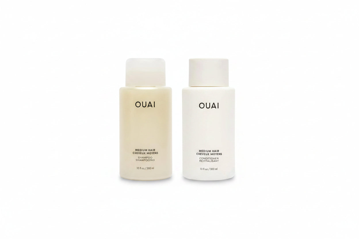 OUAI Medium Hair Shampoo and Conditioner Set (10 Fl Oz)