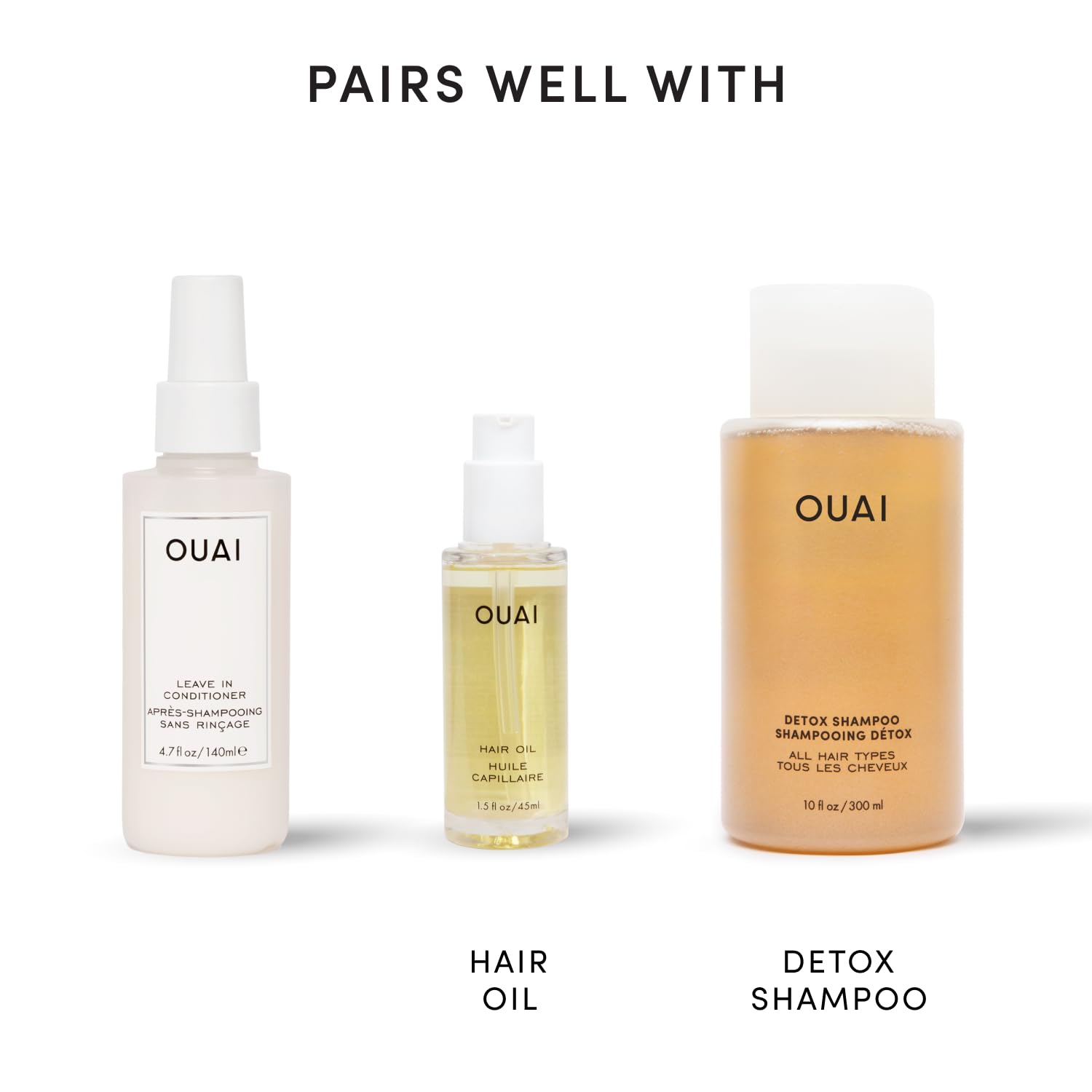 OUAI Leave In Conditioner & Heat Protectant for Hair (4.7 oz)