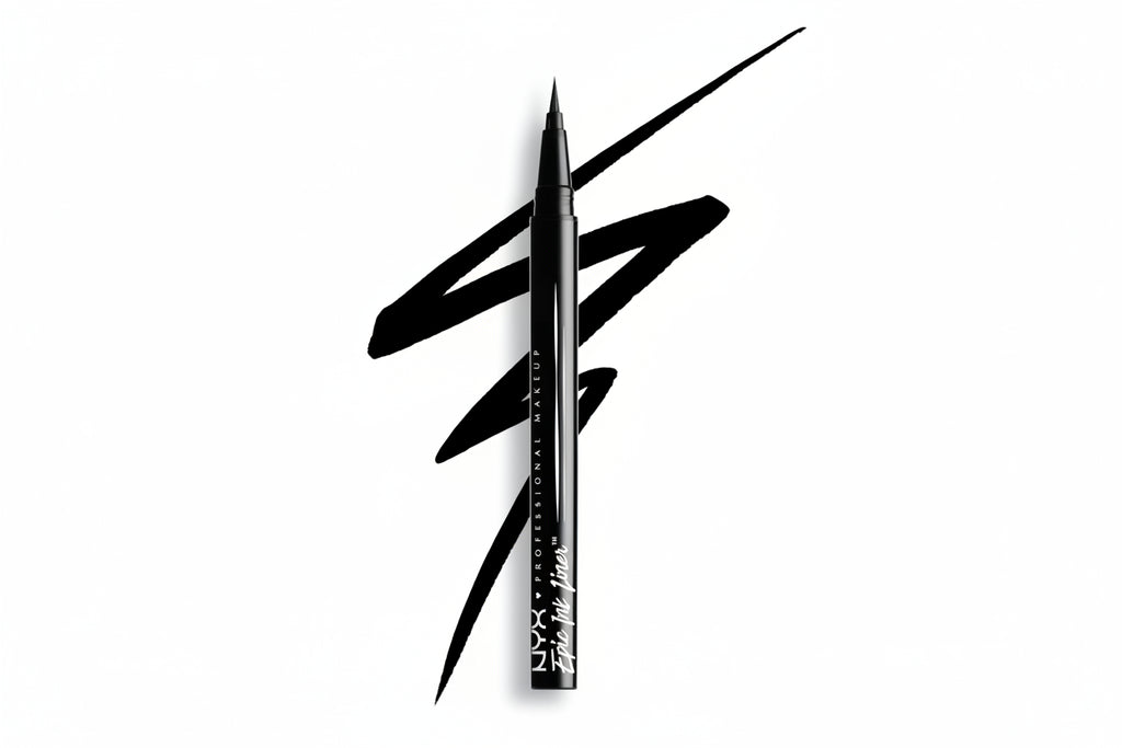Eyeliner pencil with NYX branding on a white background