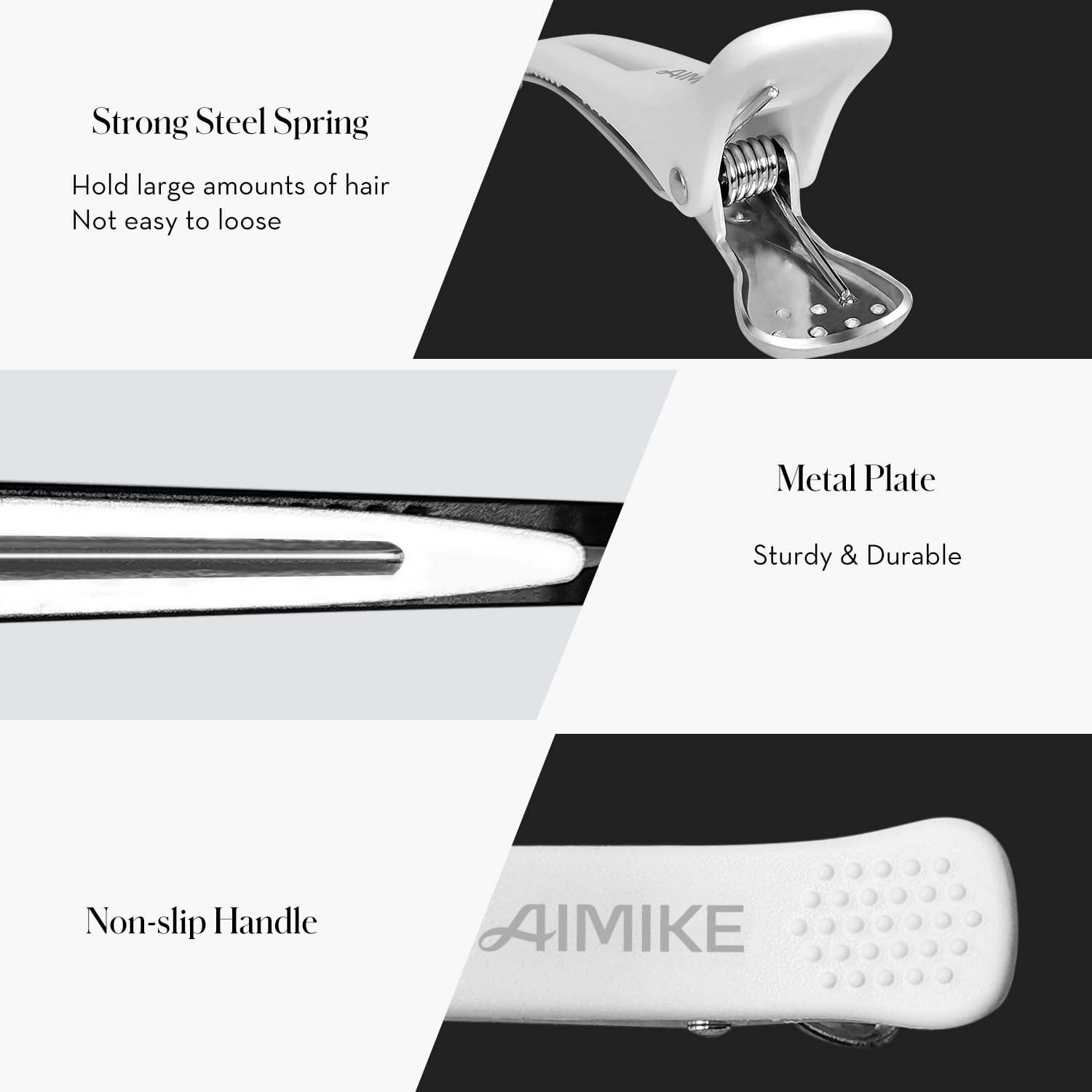 Hair Styling and Sectioning Clips (12 Pack)