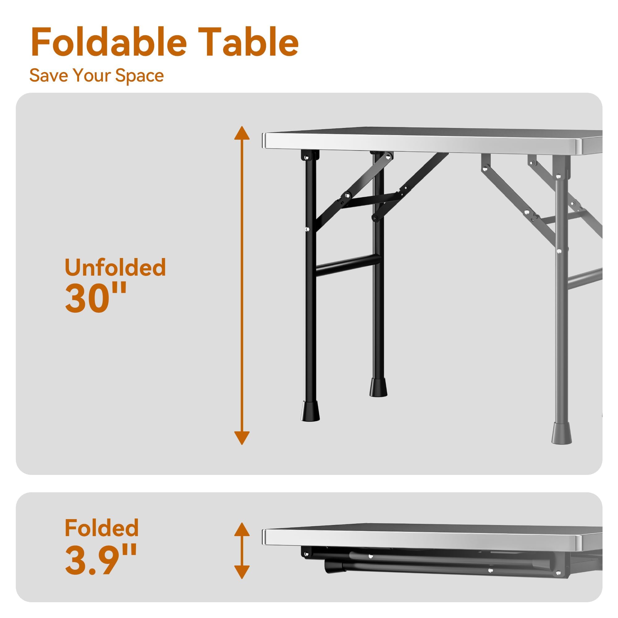 Dog Grooming Table with Arm, Hammock & Nooses, 30" H Foldable