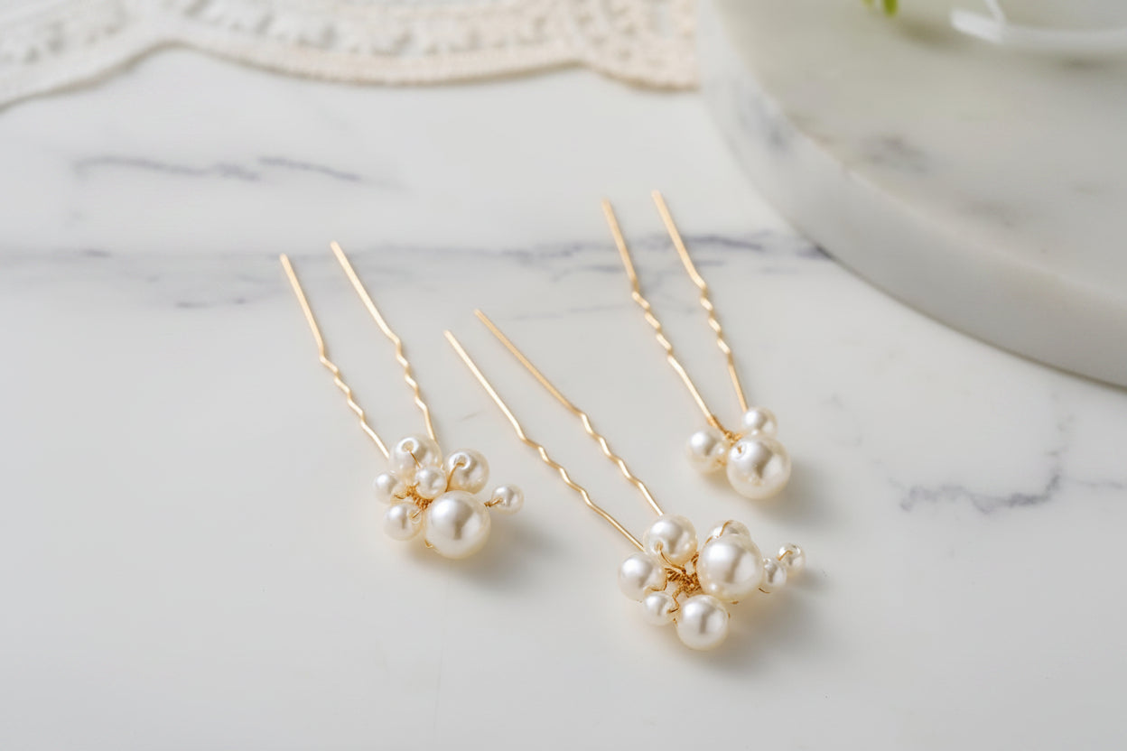 Bride Hair Accessories (9 Pcs)