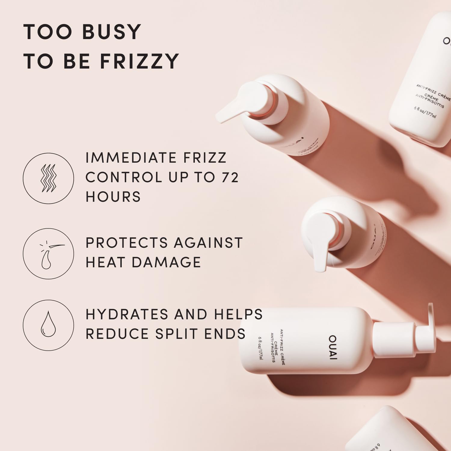 OUAI Anti Frizz Cream (3 oz)