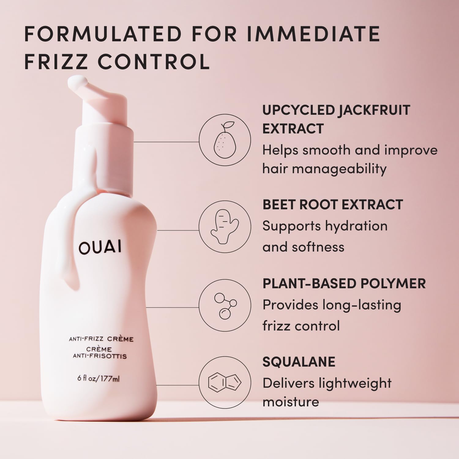 OUAI Anti Frizz Cream (3 oz)
