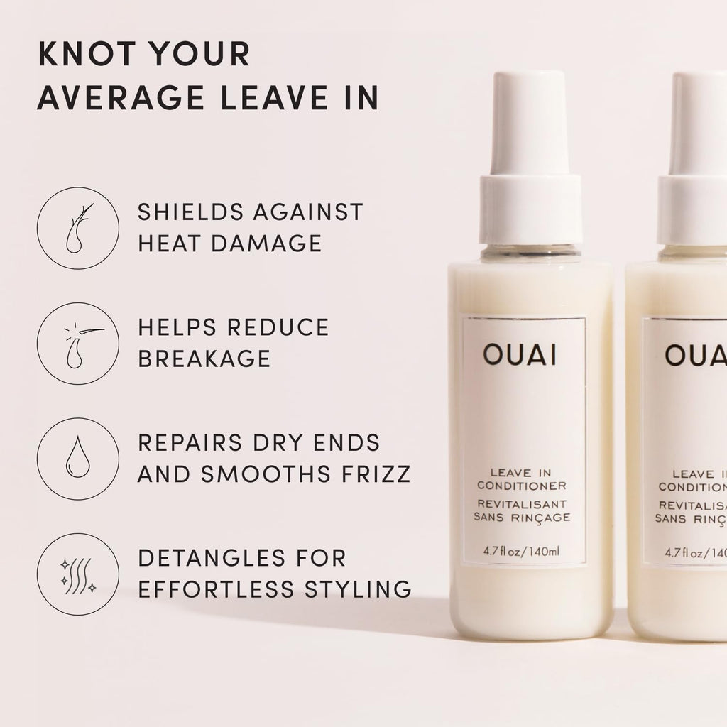 OUAI Leave In Conditioner & Heat Protectant for Hair (4.7 oz)
