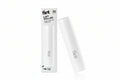 White lint roller with packaging labeled 'flint' on a white background