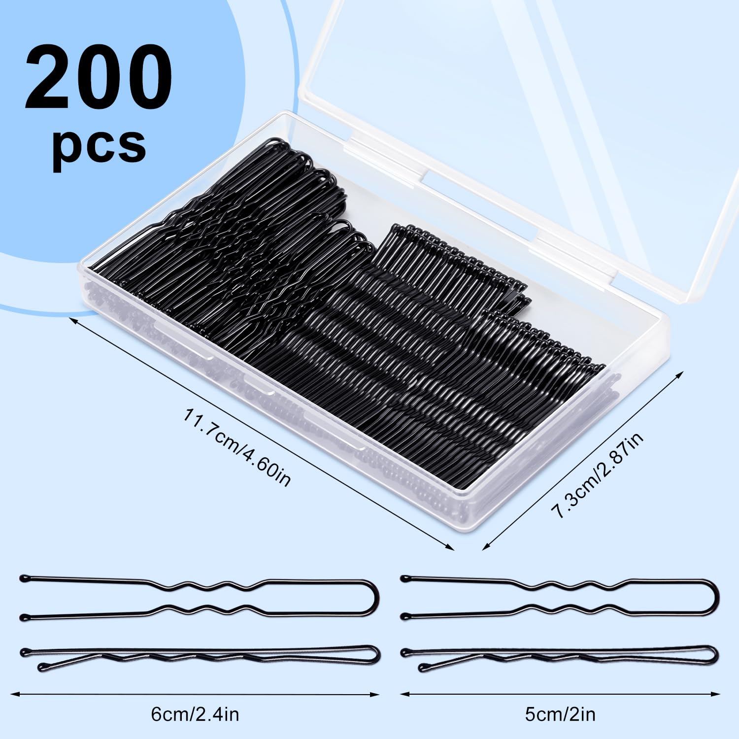 Bobby Hair Pins Kit (200 pcs)