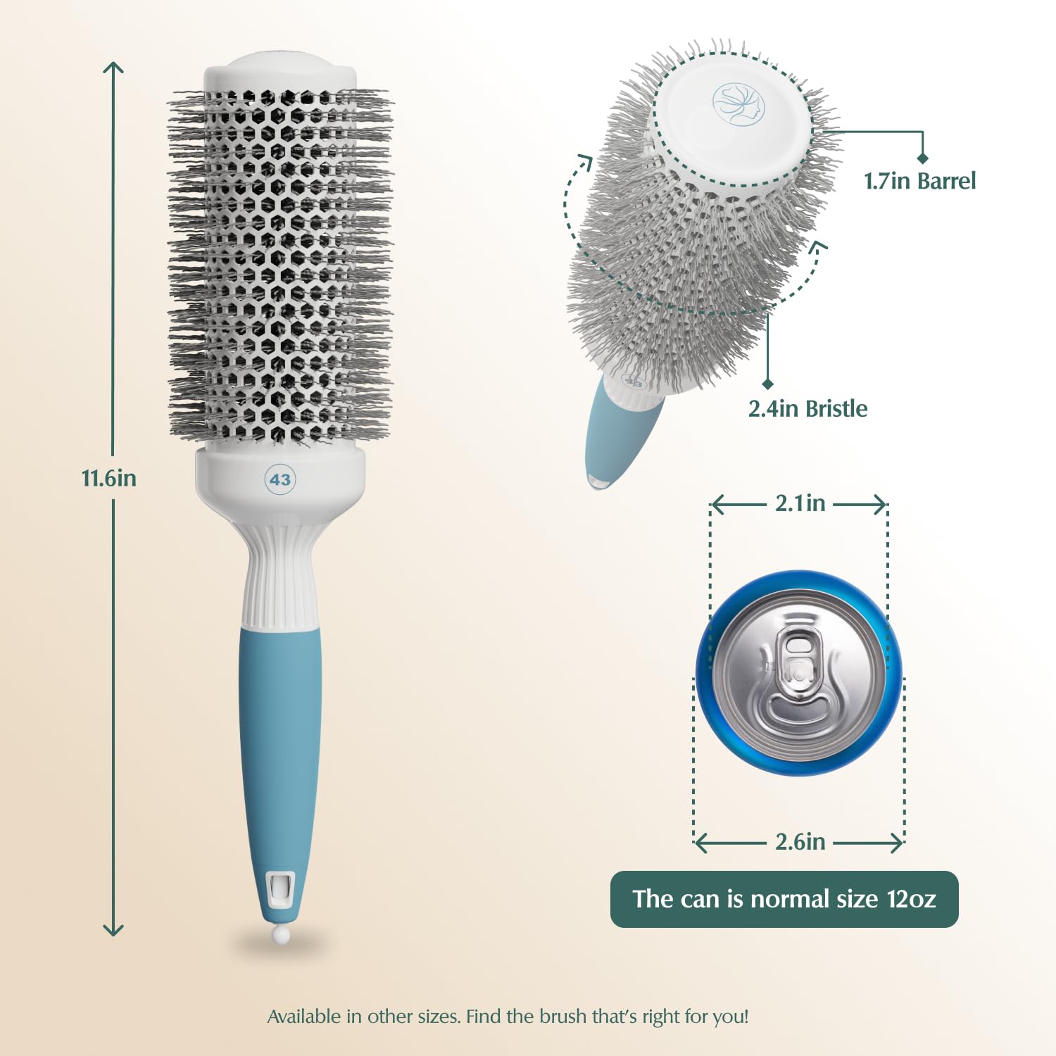 Medium Round Brushing Brush (43 mm)