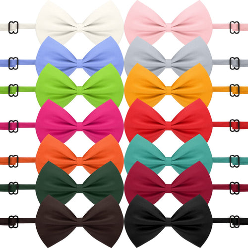 120 Pcs Dog Bow Ties with Adjustable Collar