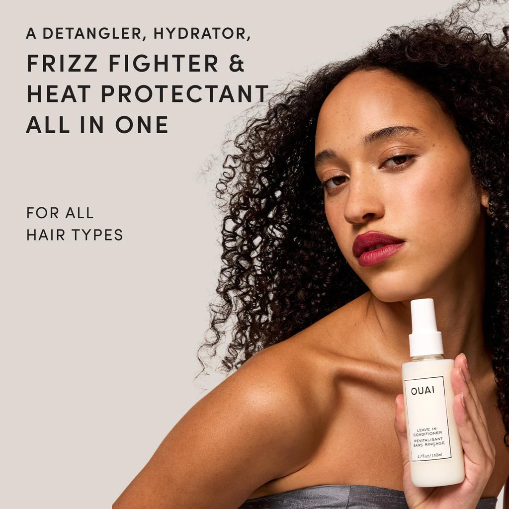 OUAI Leave In Conditioner & Heat Protectant for Hair (4.7 oz)