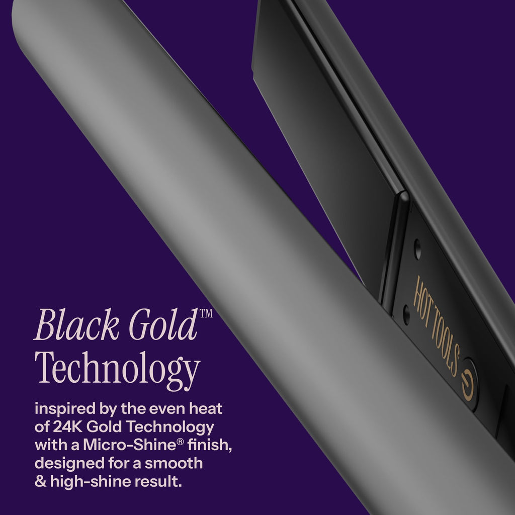 HOT TOOLS Pro Artist Black Gold Ionic 1" Flat Iron
