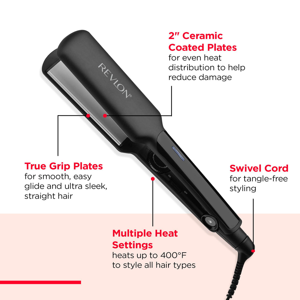 REVLON Ceramic Coated 2" Flat Iron