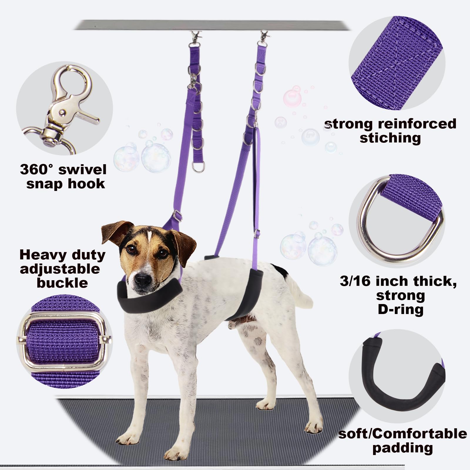 3PCS Dog Grooming Restraint Set