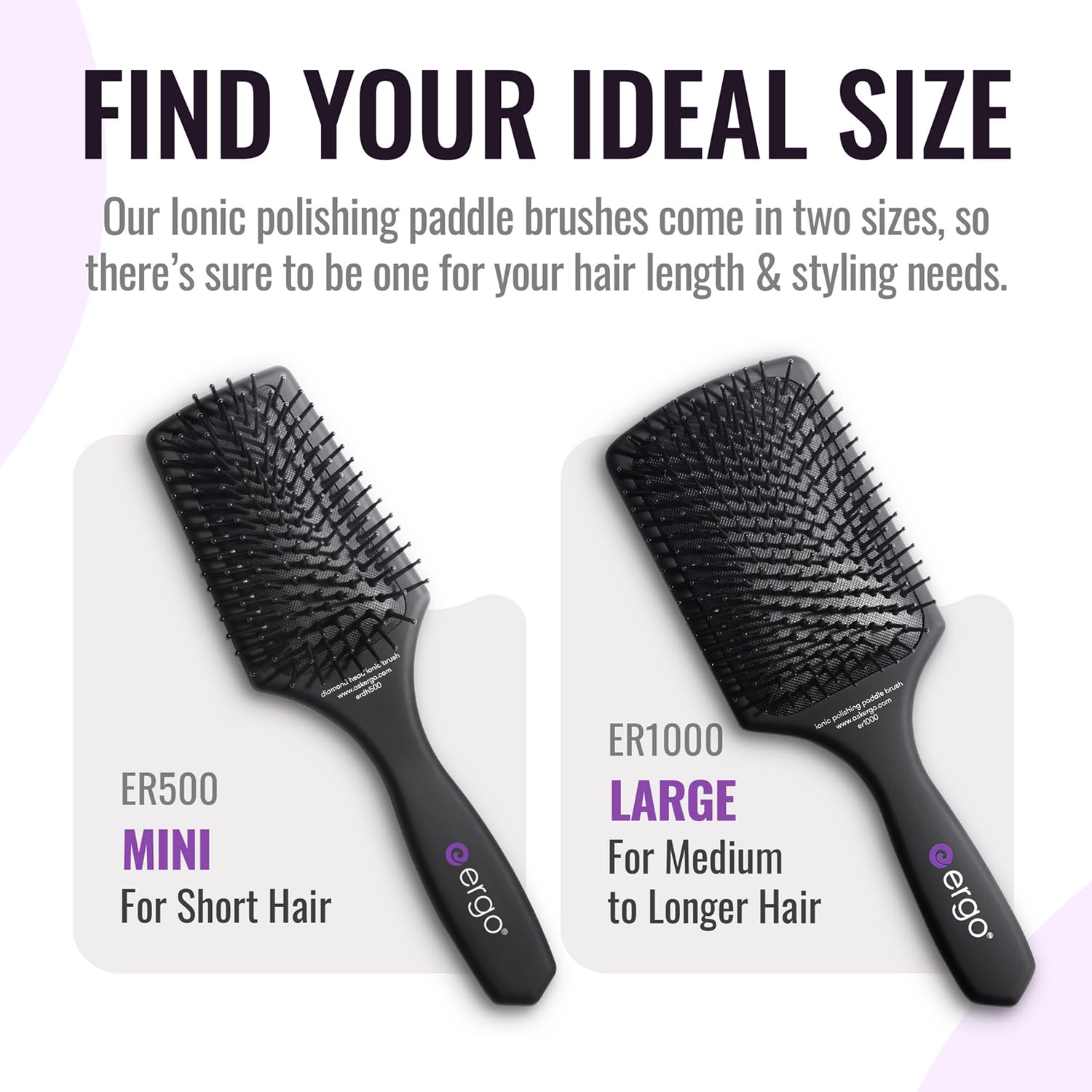 ERGO Ionic Paddle Hair Brush