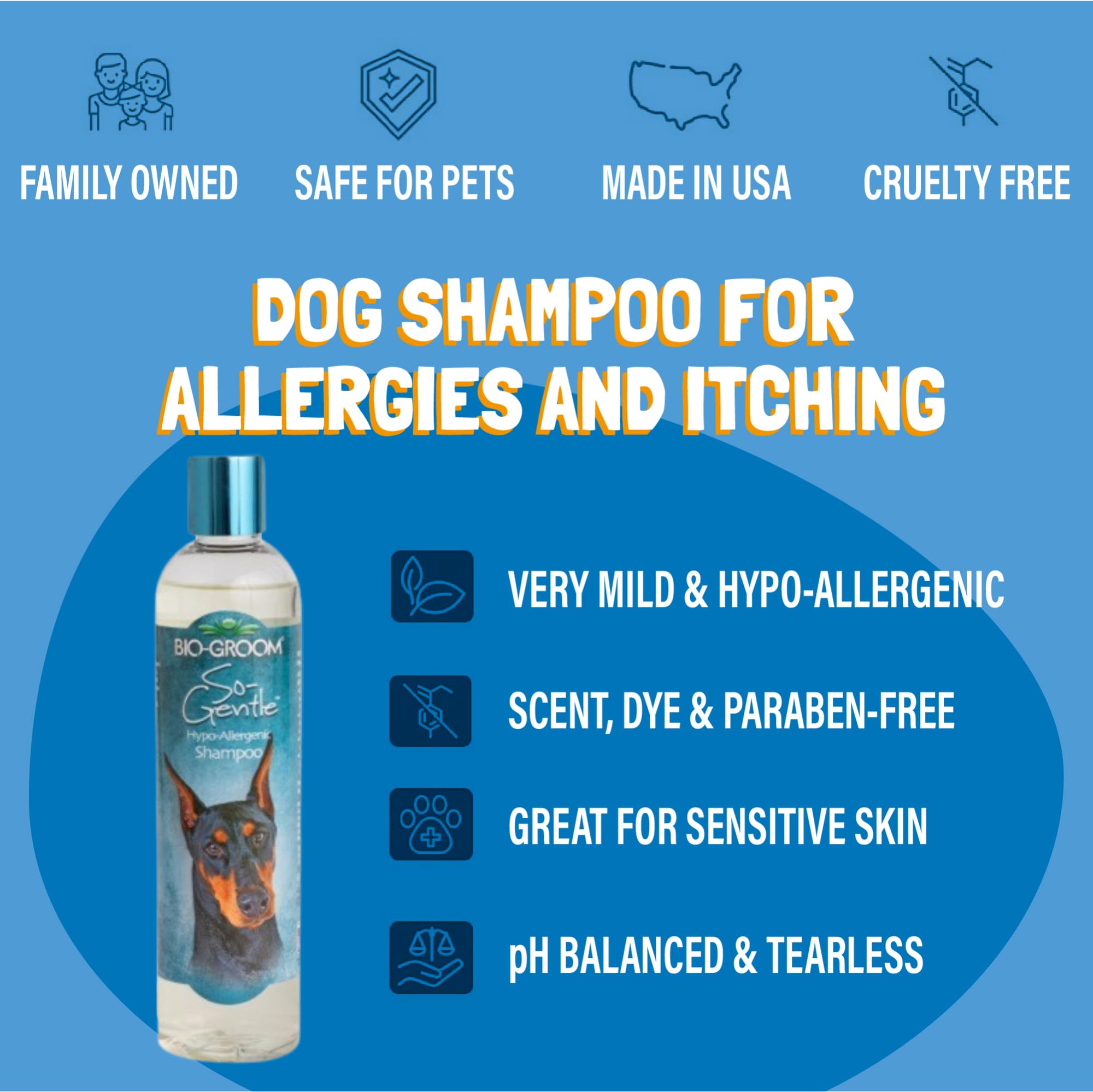 Bio-Groom So-Gentle Hypoallergenic Dog Shampoo