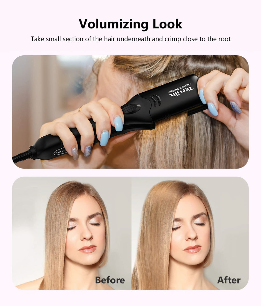 Terviiix Hair Crimper with 4 Plates