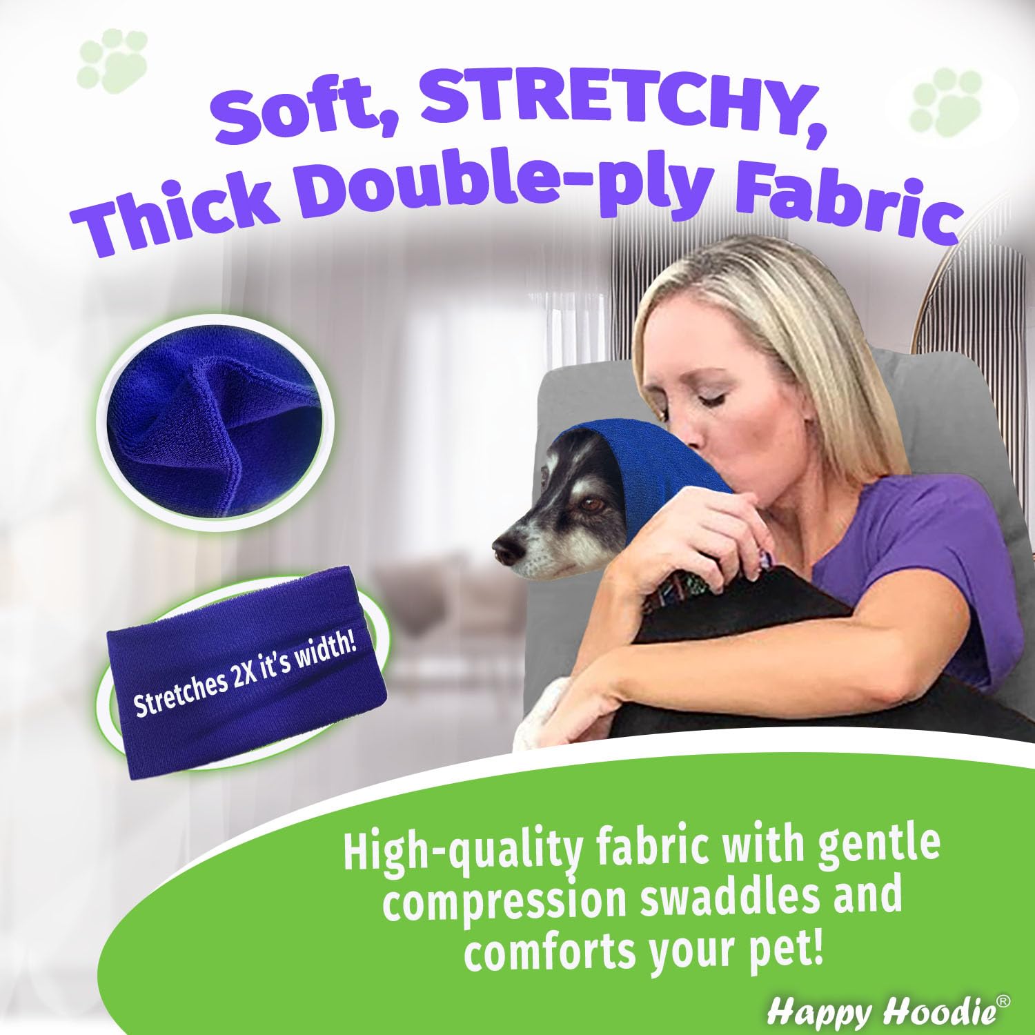 Happy Hoodie The Original Dog & Cat Calming Band