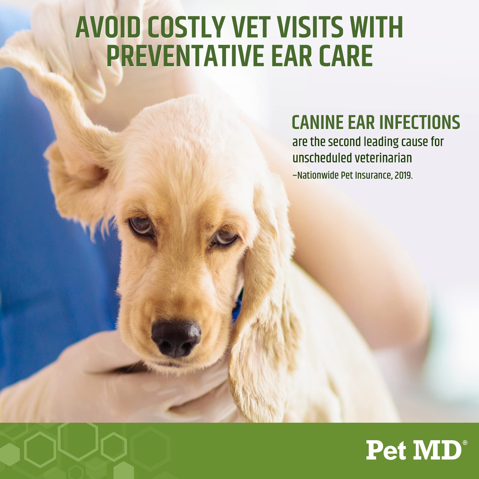 Pet MD Dog Ear Cleaning Wipes (100 Count)