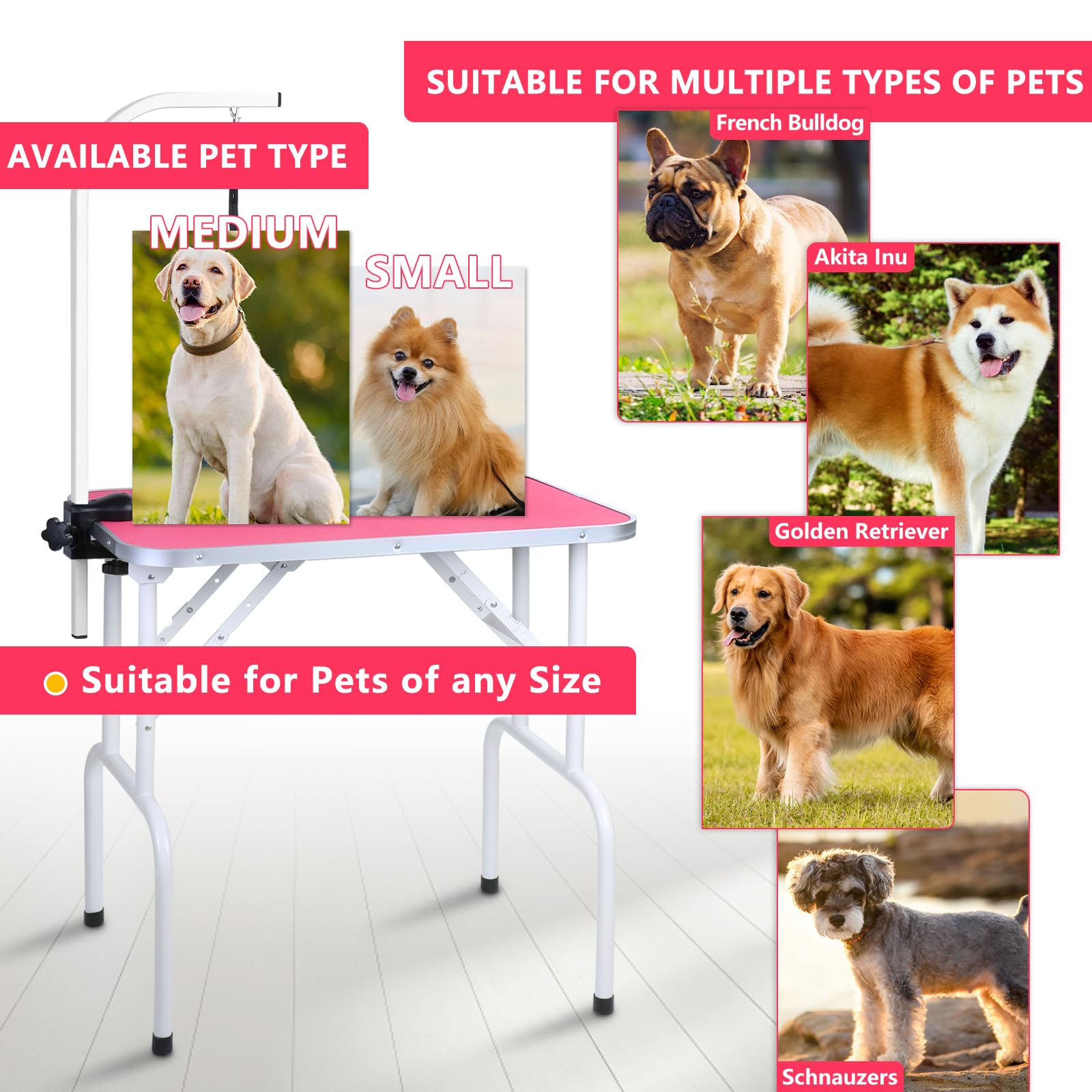 Dog Grooming Table Foldable (32'')