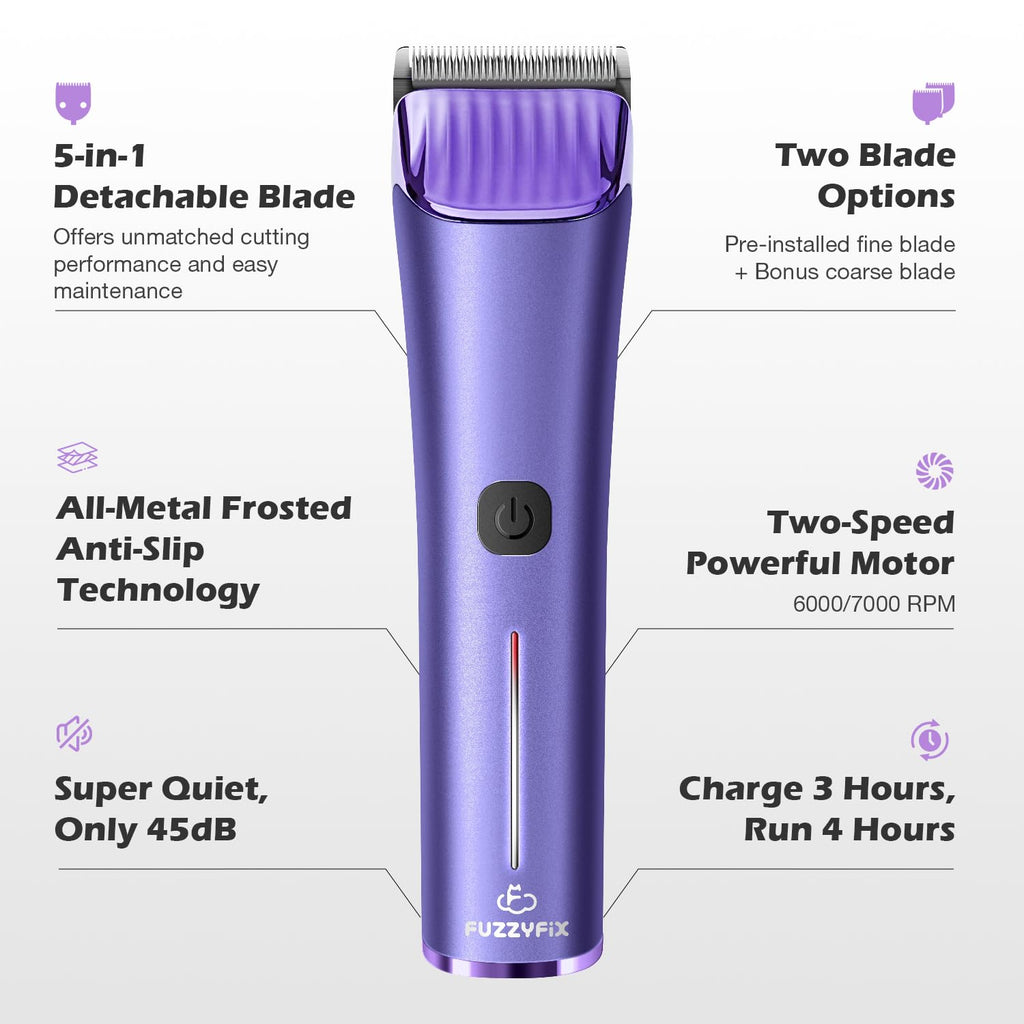 FuzzyFix Professional Dog Grooming Clipper with Replacement Blade