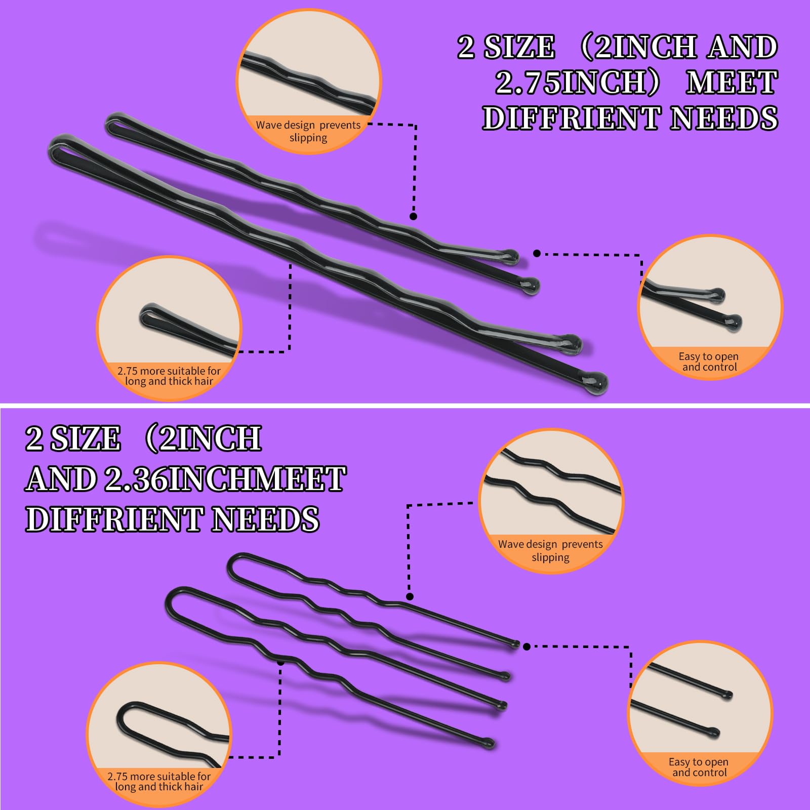Hair Pin Elastic Pack (300pcs)