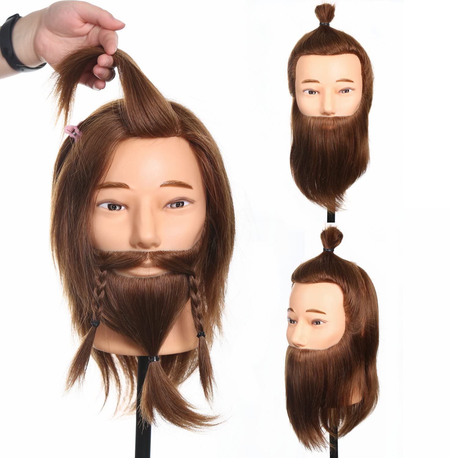 Male Mannequin Head With Human Hair