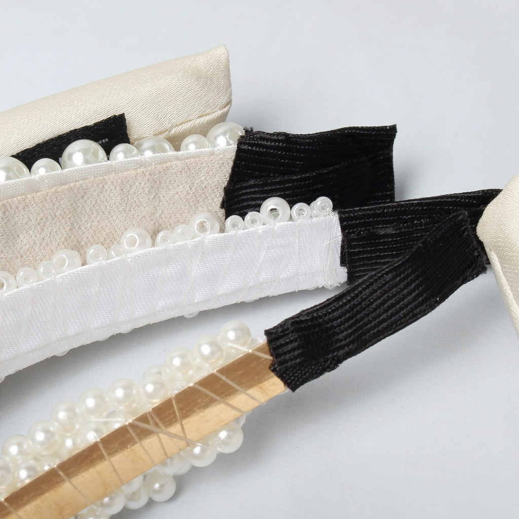 White Pearl Headbands (5 pcs)
