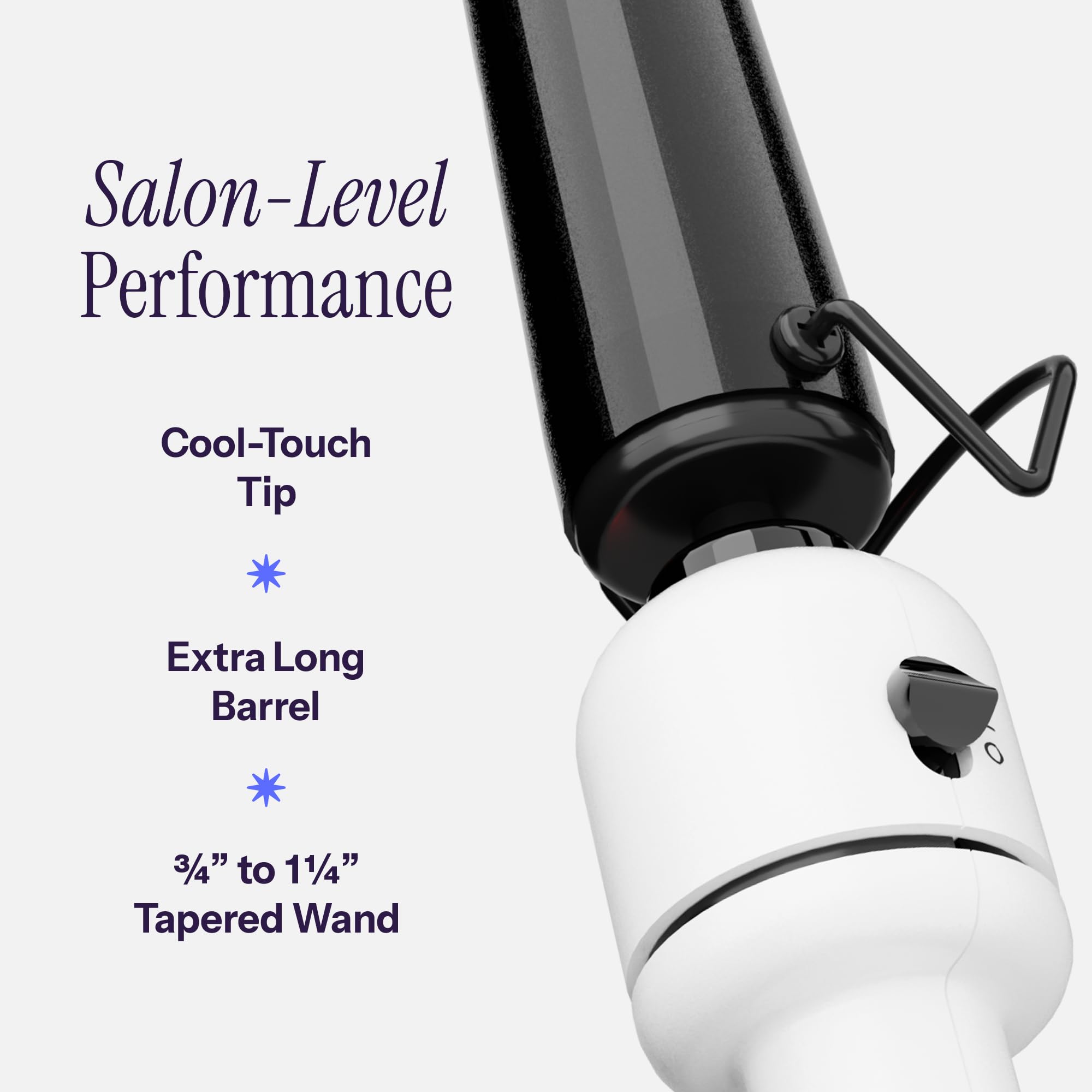 HOT TOOLS Extra Long Curling Iron 3/4"-1 1/4"