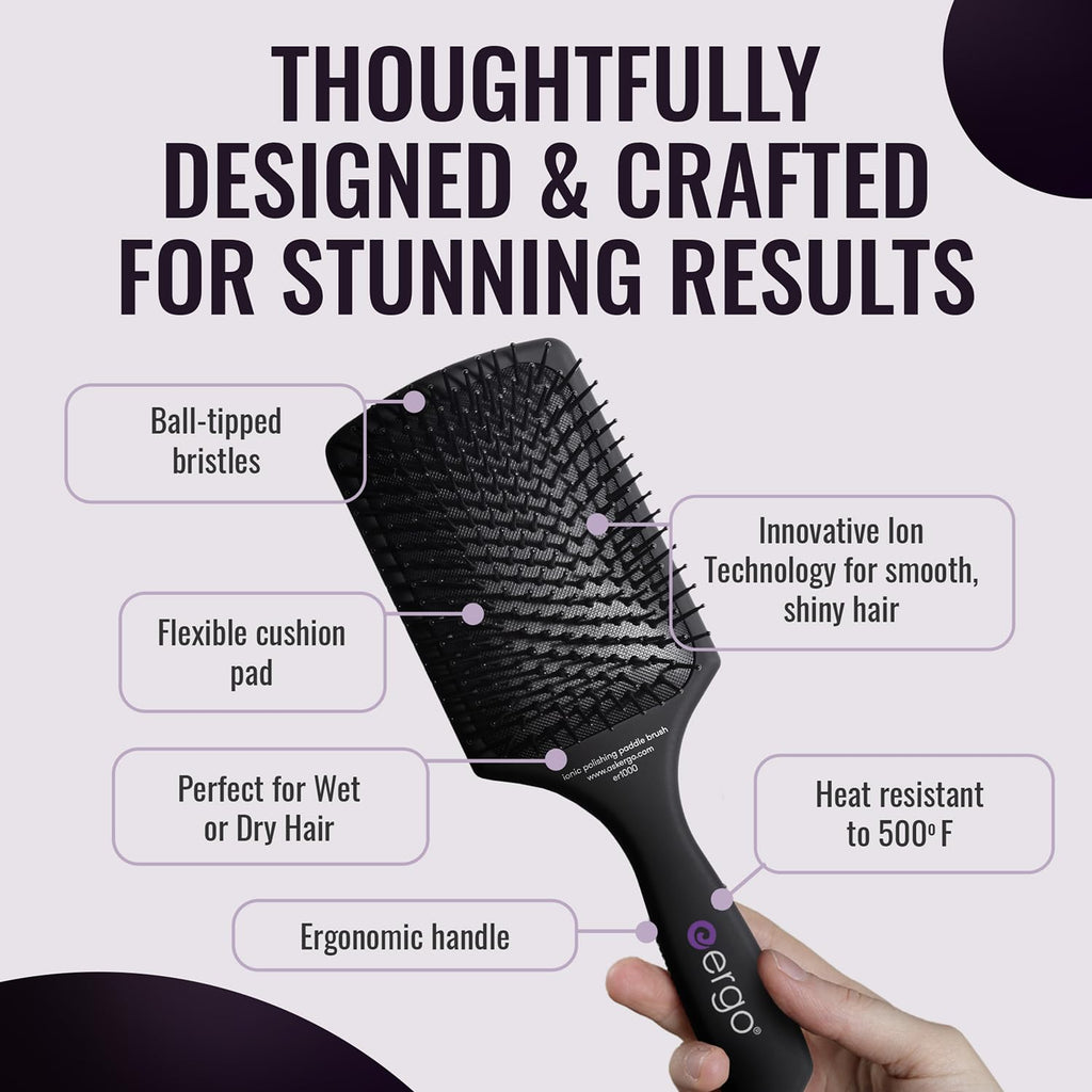 ERGO Ionic Paddle Hair Brush