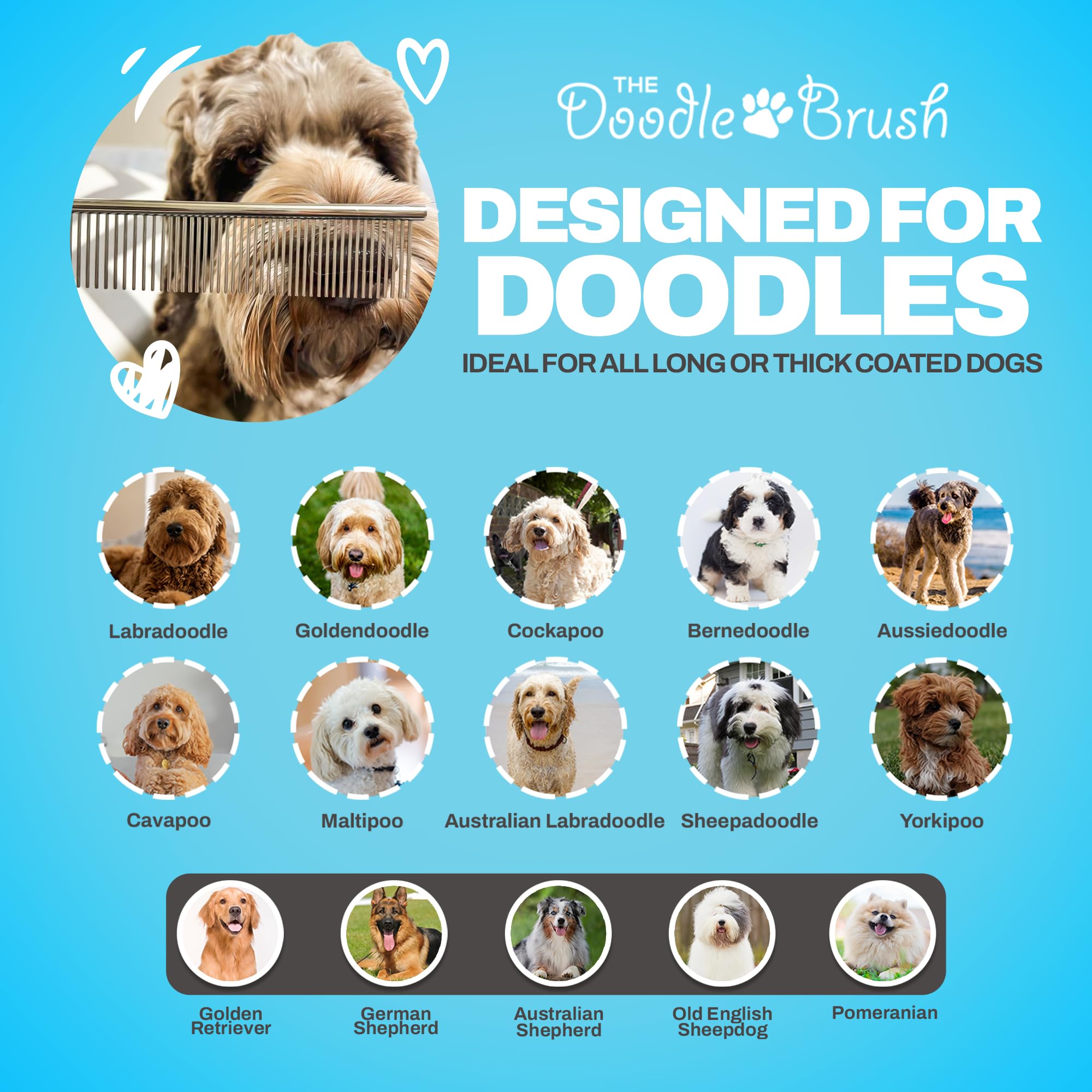 Finishing Metal Comb For Dogs