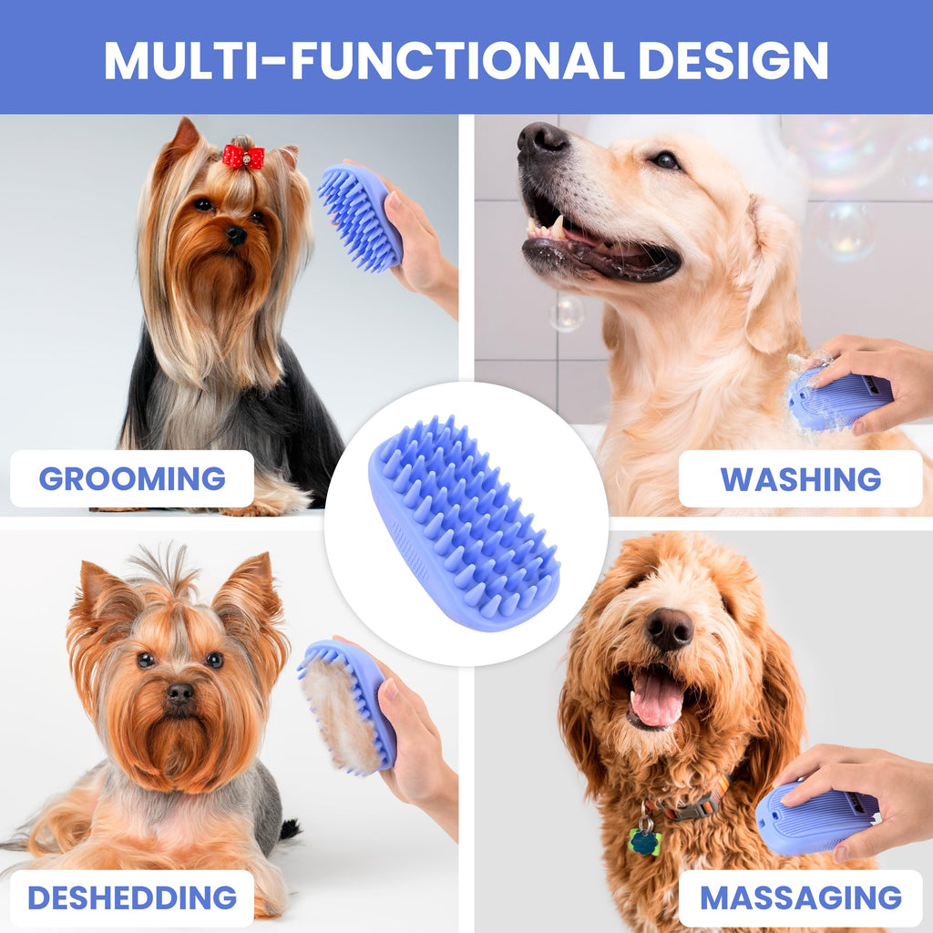 Dog Bath Silicone Brush (2 Pack)