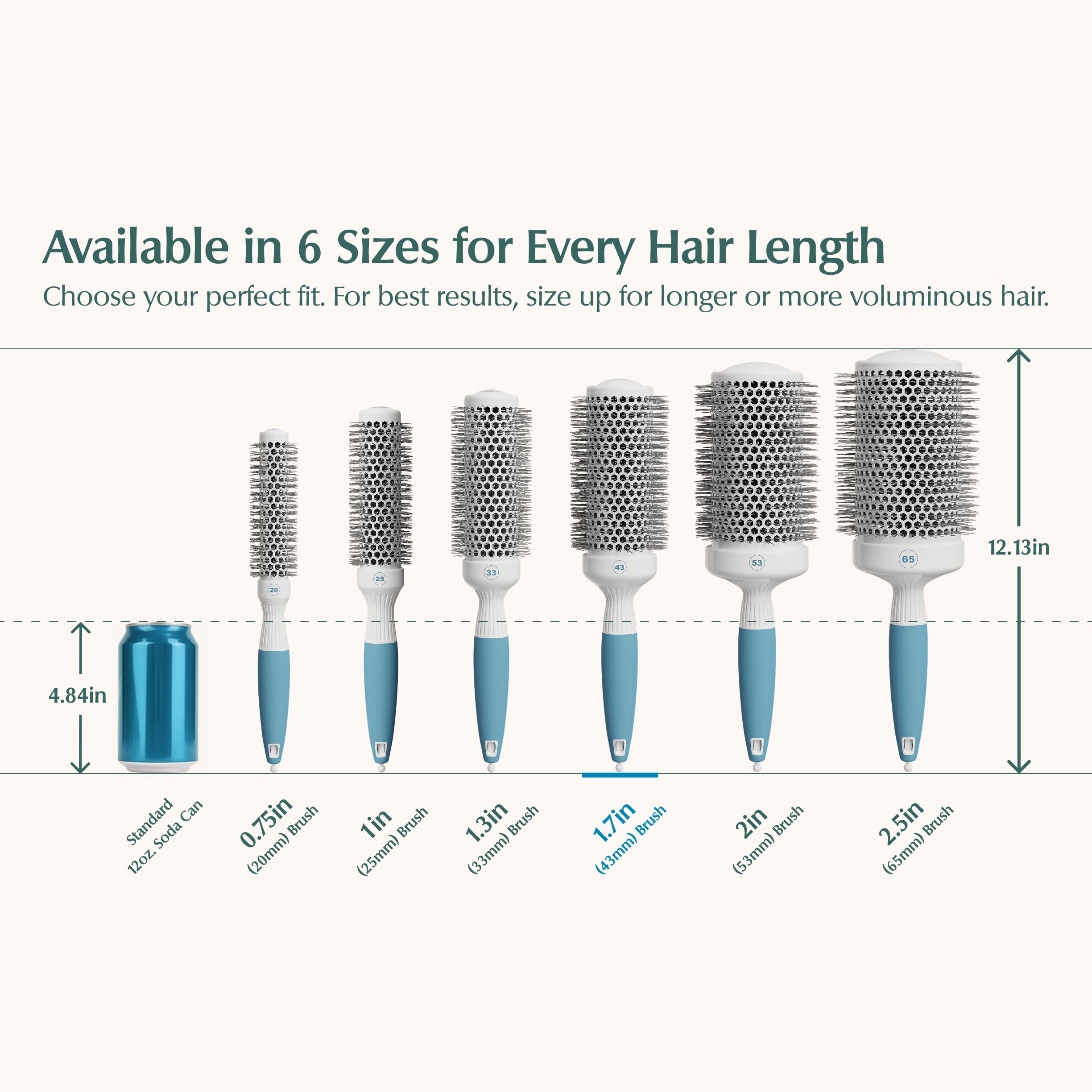 Medium Round Brushing Brush (43 mm)