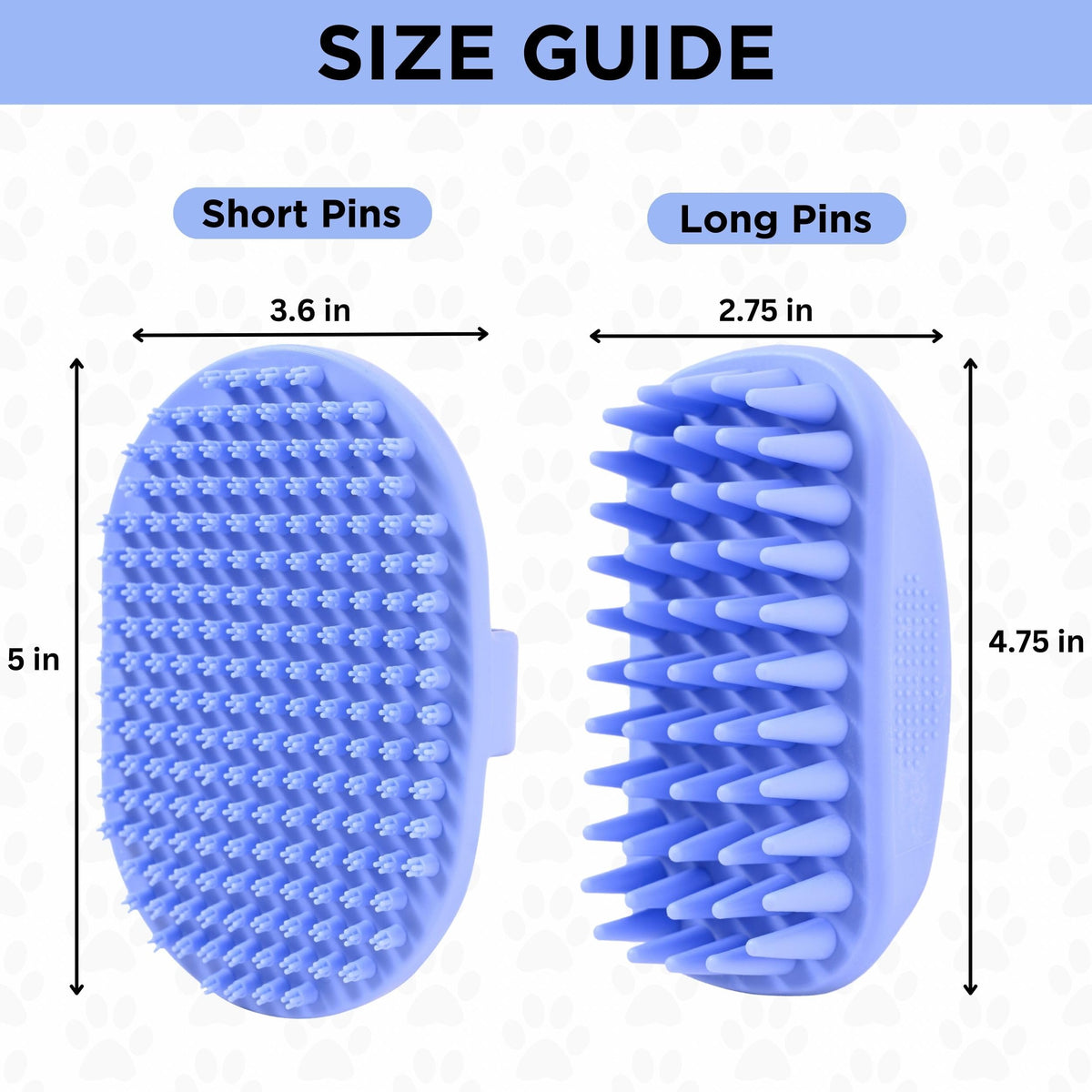 Dog Bath Silicone Brush (2 Pack)