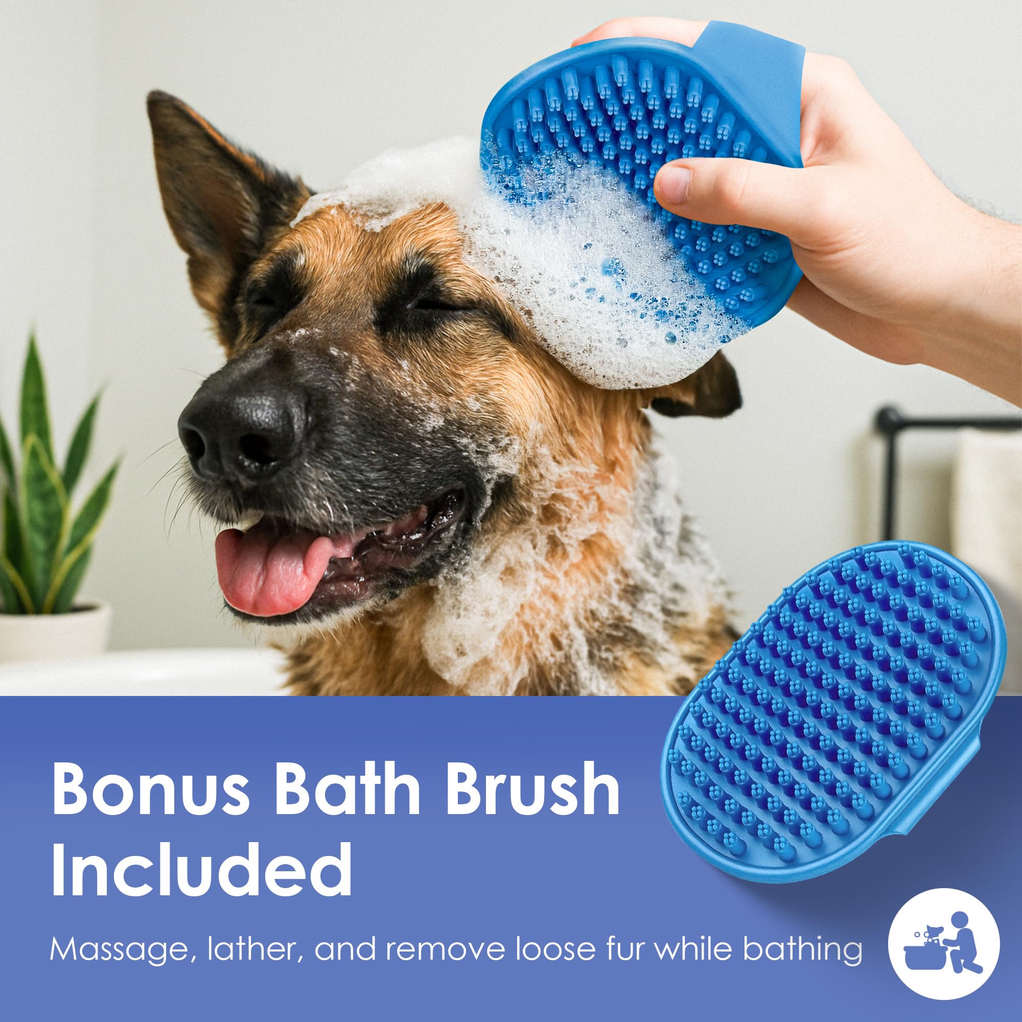 Double-Sided Grooming Brush for Dogs & Cats