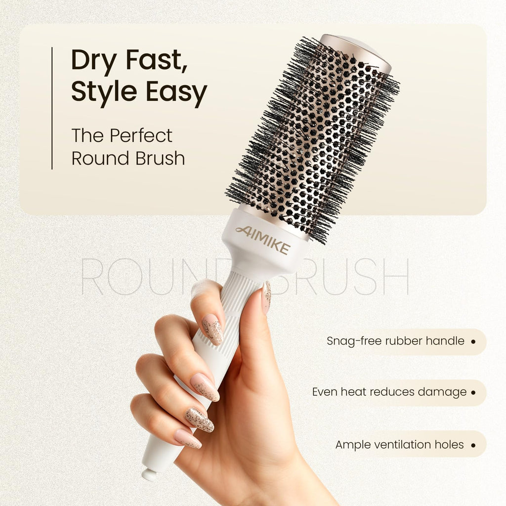 Round Blow Out Brush (1.7 Inch Barrel, 2.5 Inch Bristle)