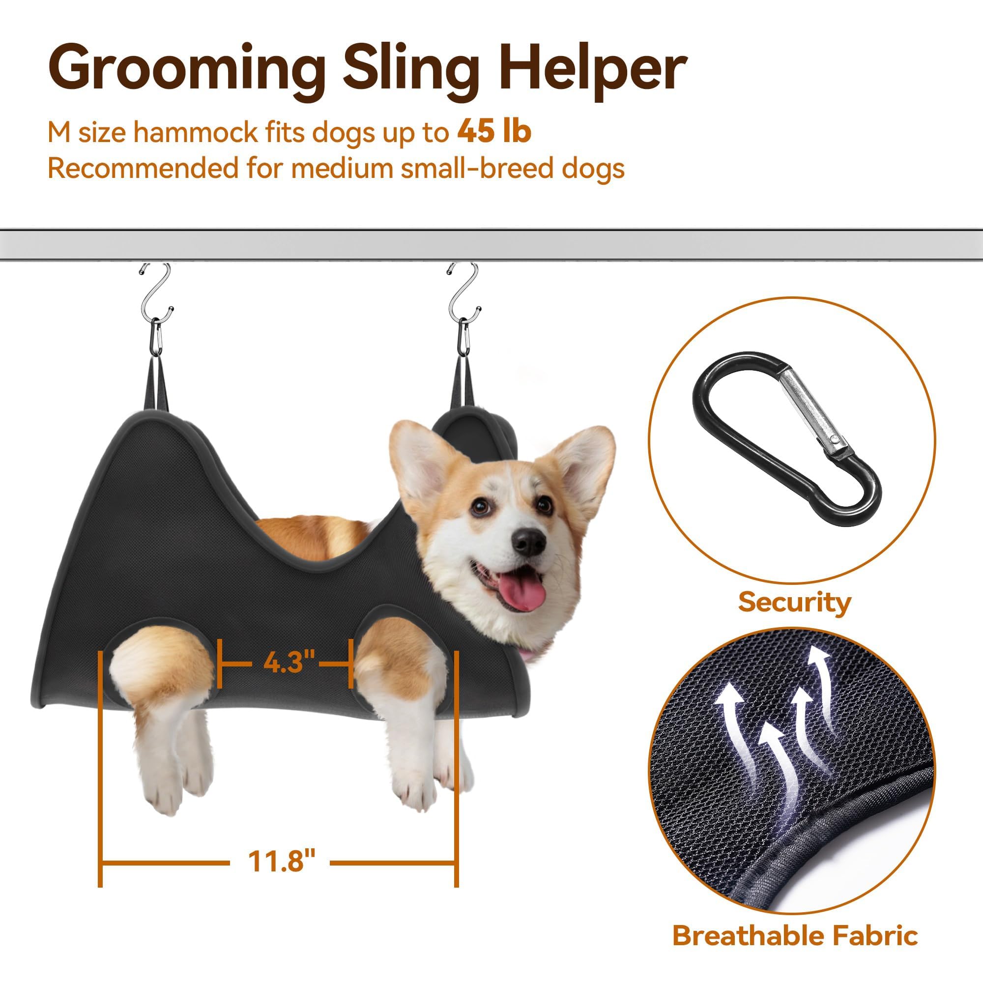 Dog Grooming Table with Arm, Hammock & Nooses, 30" H Foldable