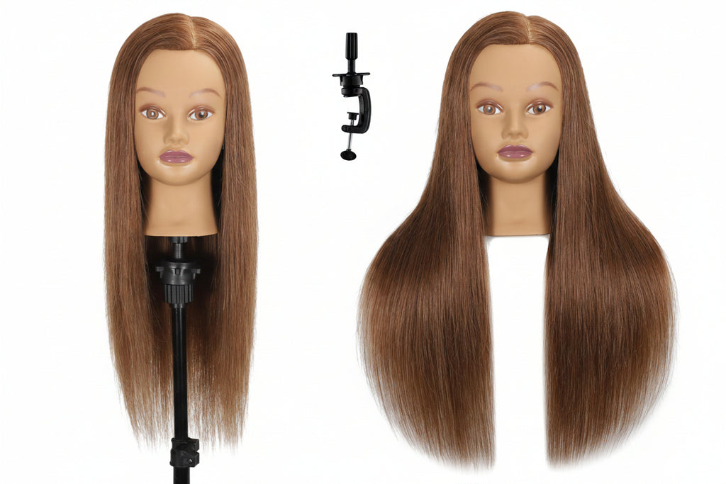 Mannequin Head Human Hair 24"