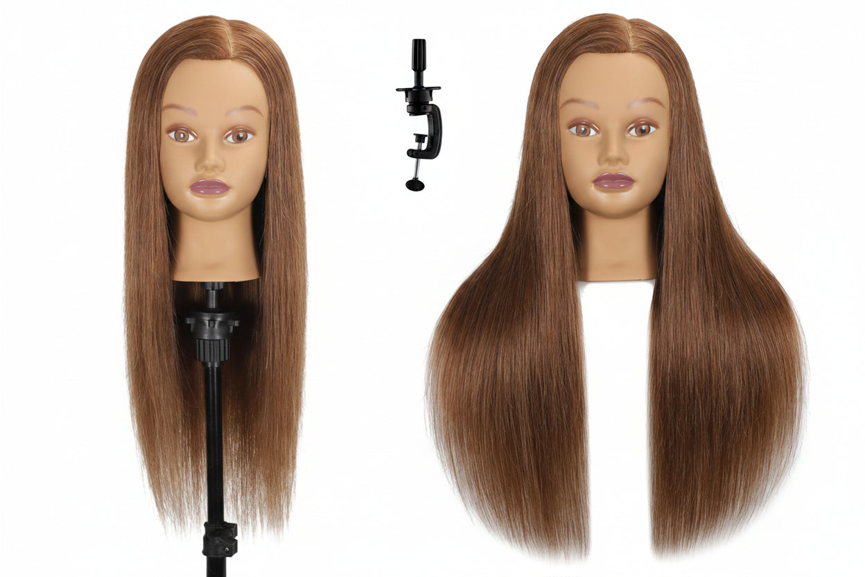Mannequin Head Human Hair 24"