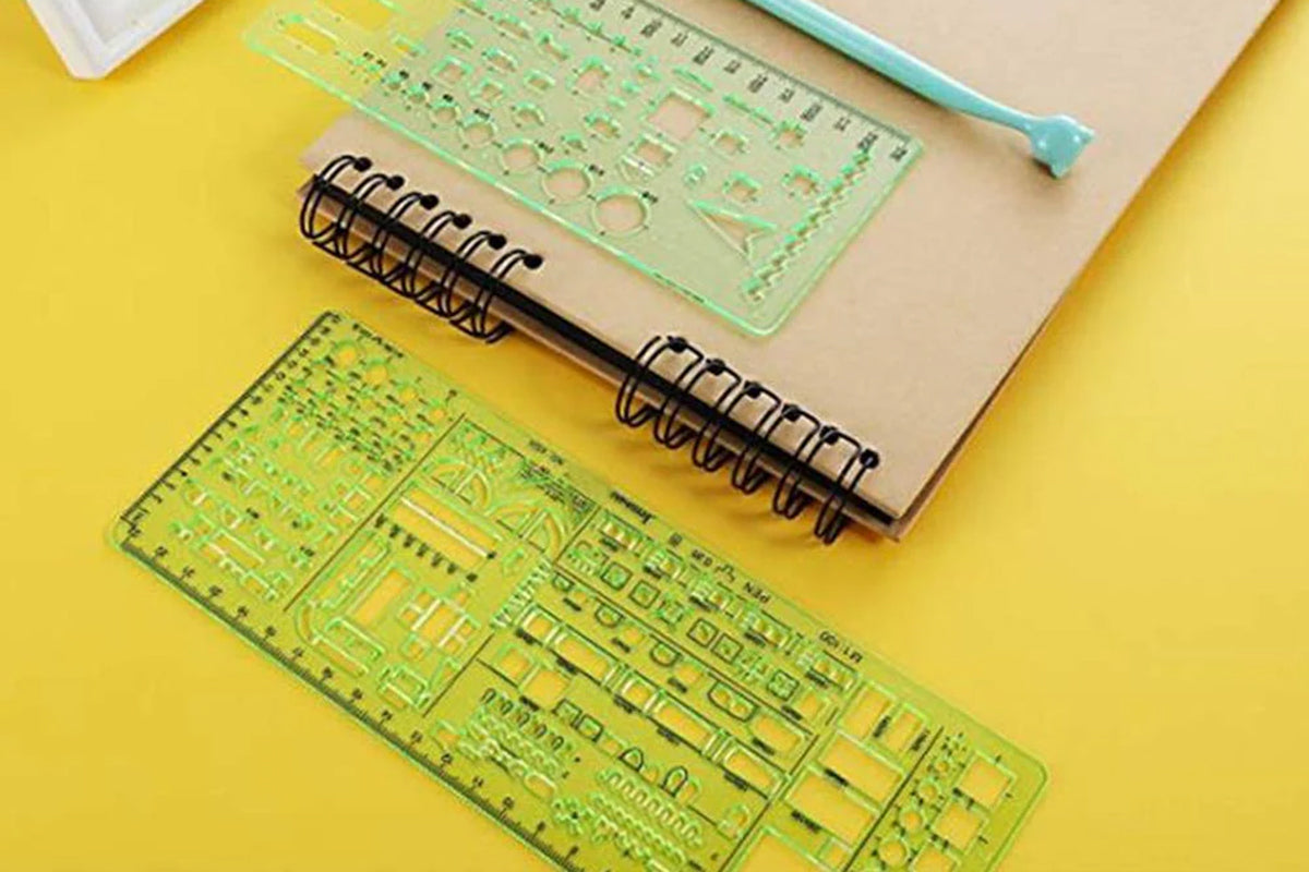 Kakalote Architectural Templates, Drafting Tools and Ruler Shapes