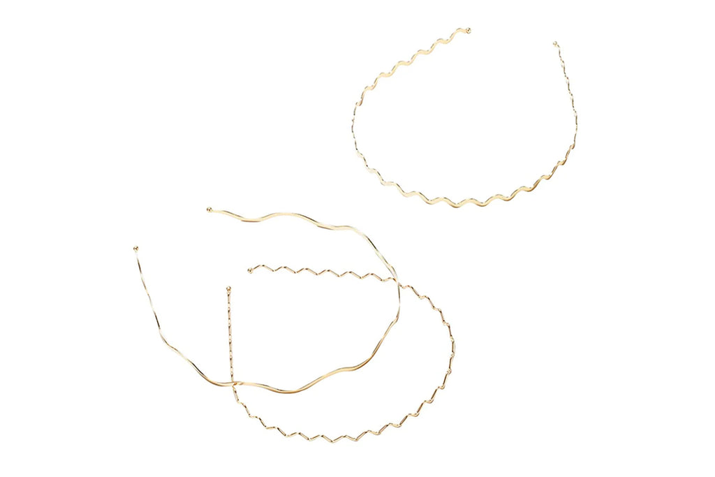 Metal Wavy Hair Headbands Set (3pcs)