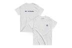 Gray t-shirt with 'QC Pet Studies' logo on the back, Q on the front