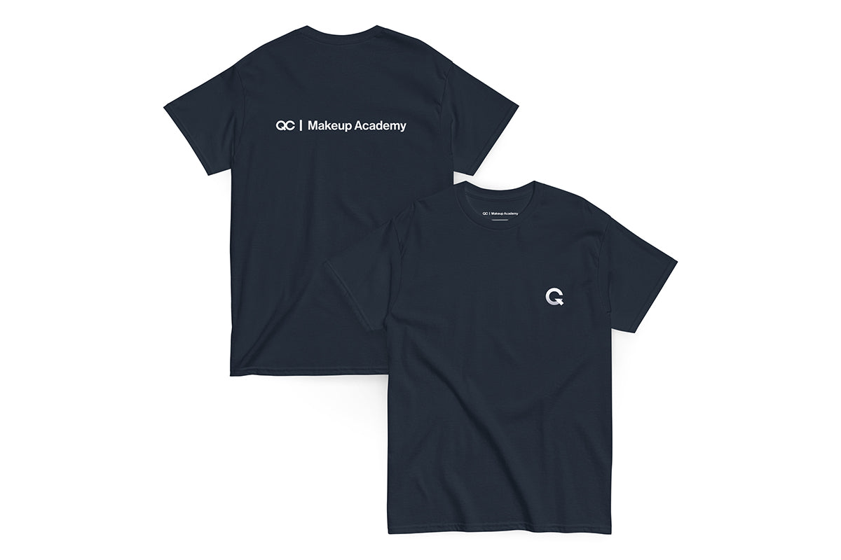 QC Makeup Academy Q Unisex Classic Dark Tee