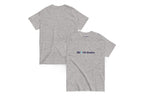 Gray t-shirt with 'QC Pet Studies' logo on a white background