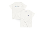 White t-shirt with 'QC Pet Studies' logo on the back, Q on the front