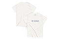 White t-shirt with 'QC Event School' logo on a white background