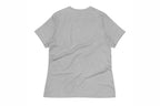 Gray t-shirt back on a white background