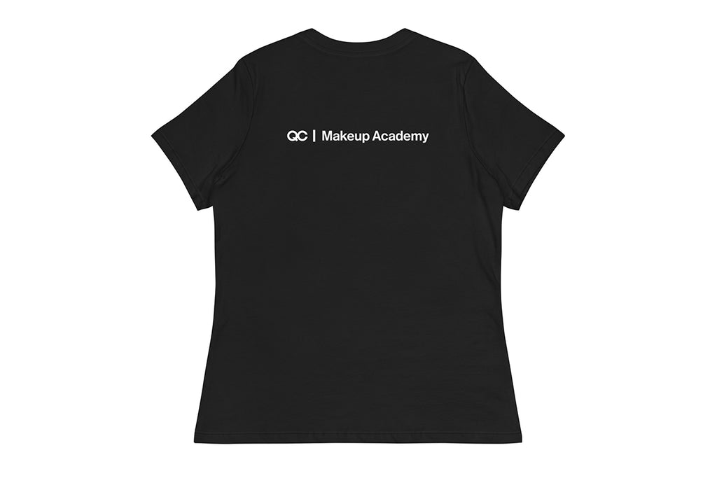 QC Makeup Academy Q Women's Relaxed Dark T-Shirt