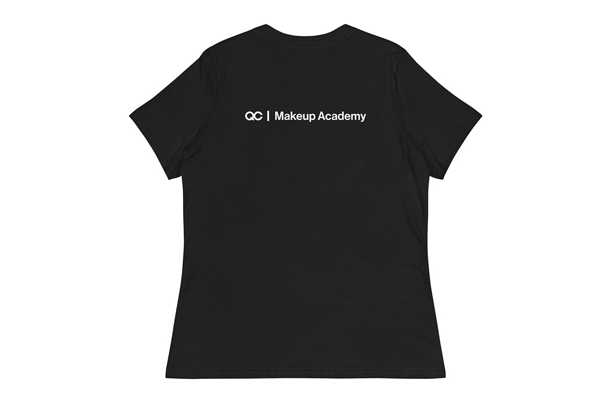 QC Makeup Academy Q Women's Relaxed Dark T-Shirt