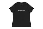 Black t-shirt that reads "QC Design School"