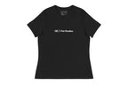 Black t-shirt with 'QC Pet Studies' text on a white background
